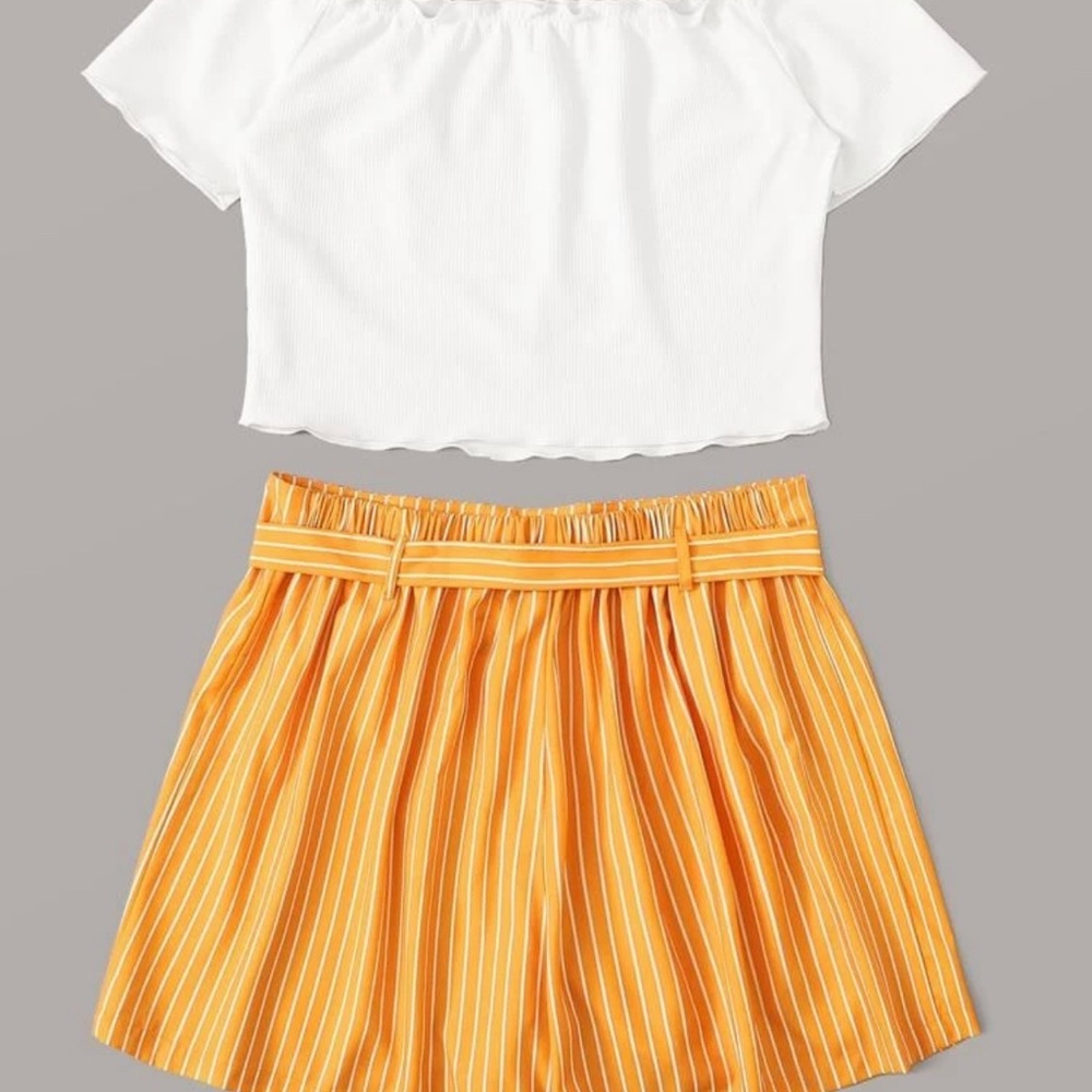 Crop Top Short Set